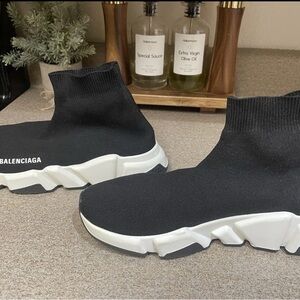 Balenciaga Neoprene Black Sock Sneakers